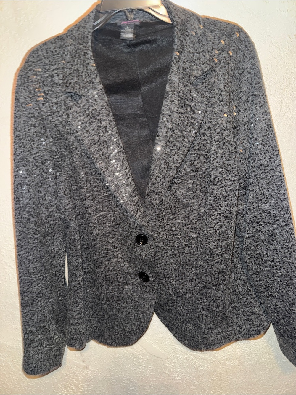 Torrid Gray Sequin Blazer sz 2